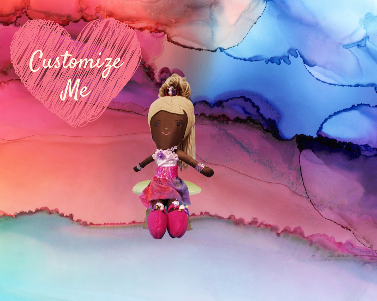 Doll, Handmade Doll and doll clothing,"Party Girl"