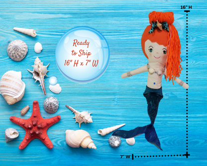 Handmade Mermaid Doll and doll clothing