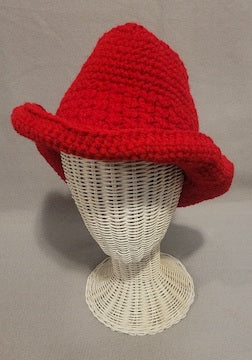 Crochet Hat, Red