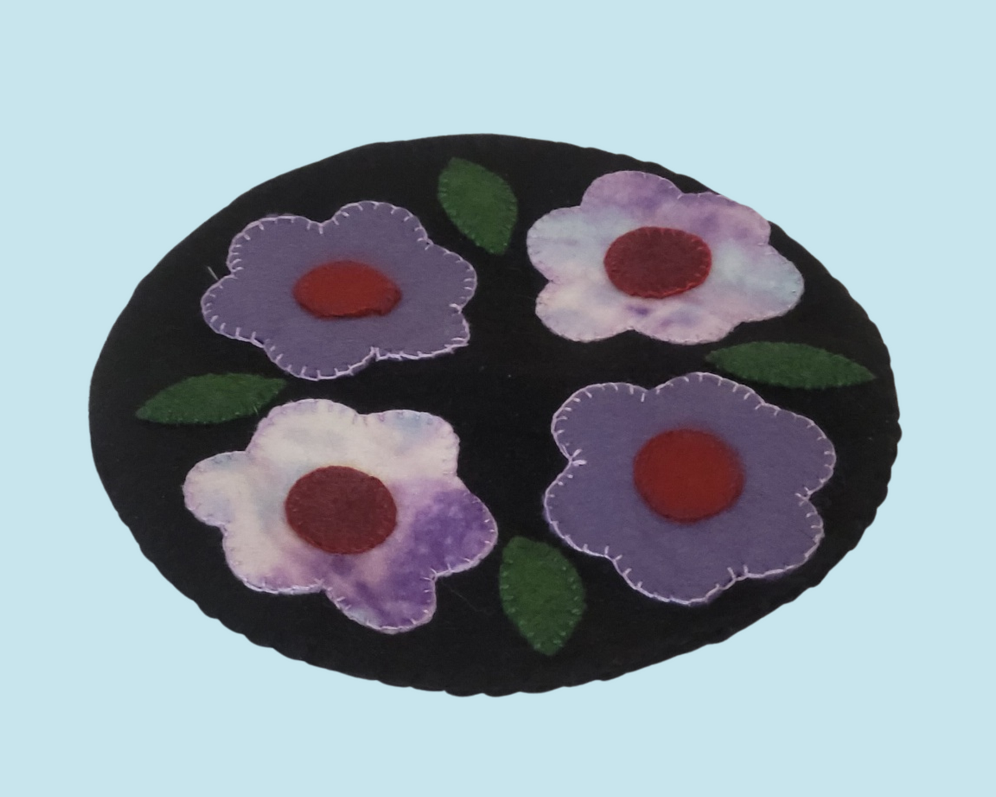 Placemat, Penny Rugs, Handmade & Hand Embroidered