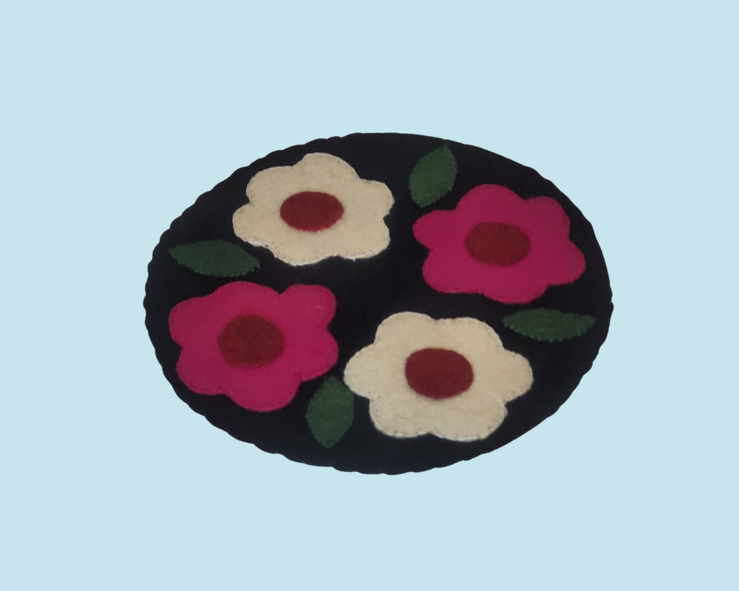 Placemat, Penny Rugs, Handmade & Hand Embroidered